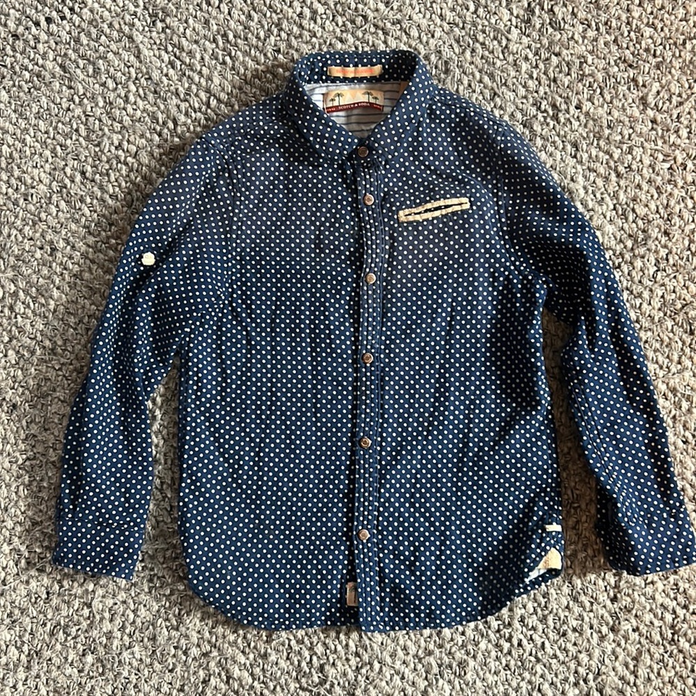 Boys Scotch and Soda button down long sleeve shirt